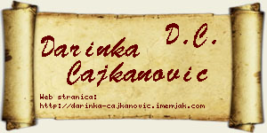 Darinka Čajkanović vizit kartica